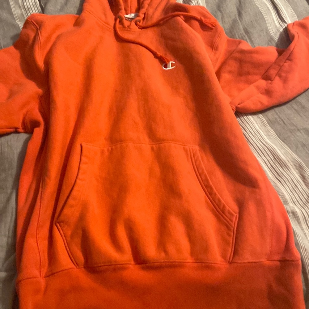 Classic orange champion hoodie